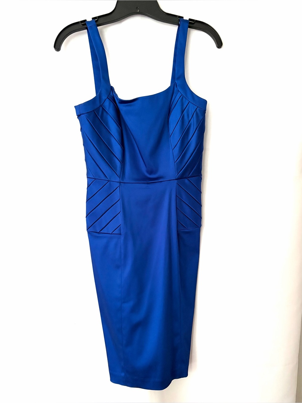 Cobalt Blue Sheath Midi Dress